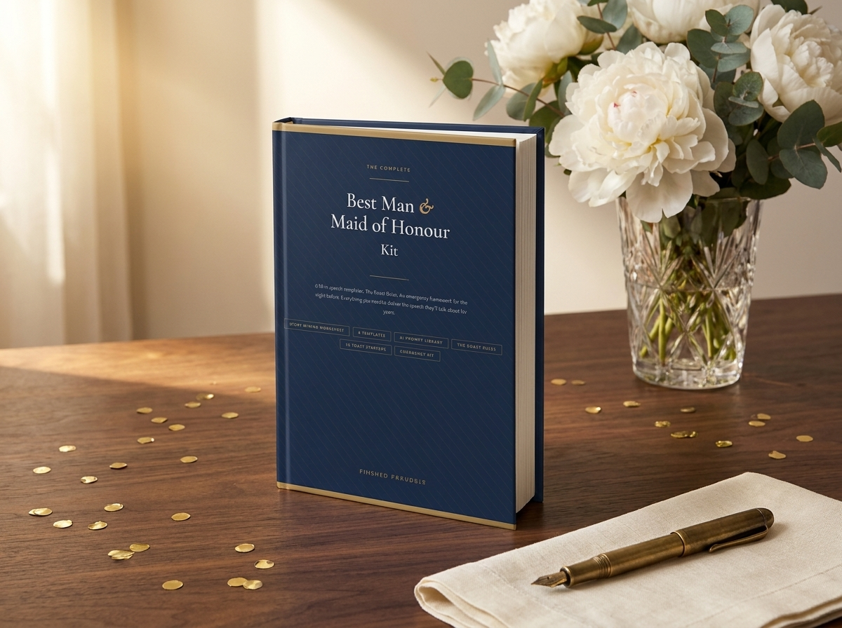 PDF · The Complete Best Man & Maid of Honour Kit — 6 Templates, AI Prompts & The Roast Rules