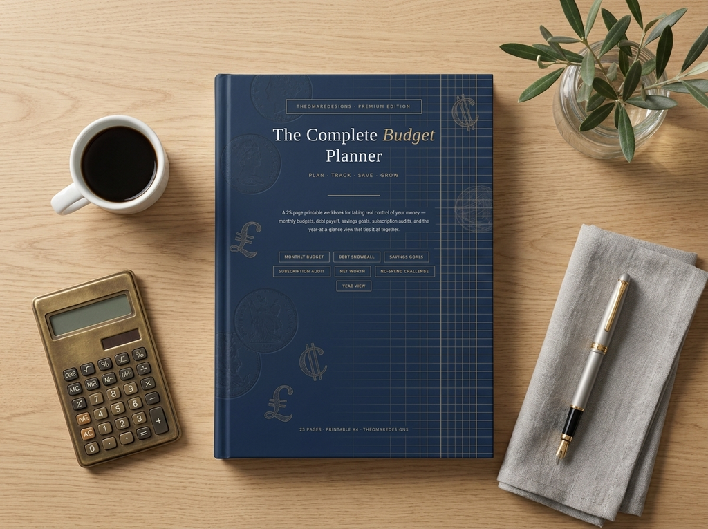 PDF · The Complete Budget Planner | 25-Page Monthly Budget Tracker, Debt Snowball, Savings Goals, Subscription Audit | PDF Download
