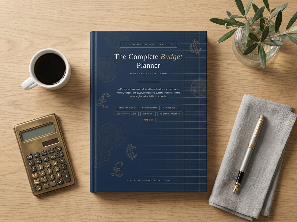 PDF · The Complete Budget Planner | 25-Page Monthly Budget Tracker, Debt Snowball, Savings Goals, Subscription Audit | PDF Download