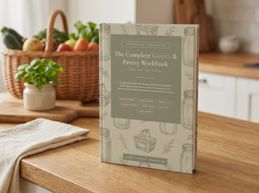 PDF · The Pantry Workbook | 20-Page Pantry, Fridge and Freezer Inventory, Store-Walk Shopping List, Budget Tracker | PDF Download