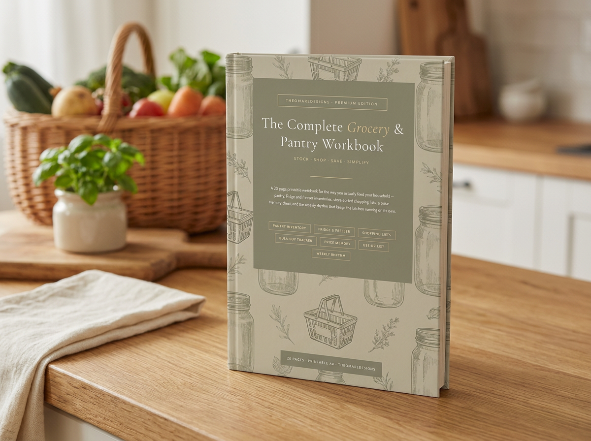PDF · The Pantry Workbook | 20-Page Pantry, Fridge and Freezer Inventory, Store-Walk Shopping List, Budget Tracker | PDF Download