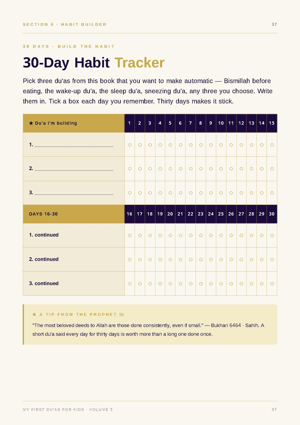 Islamic Activity Book Vol 5 — My First Du'as