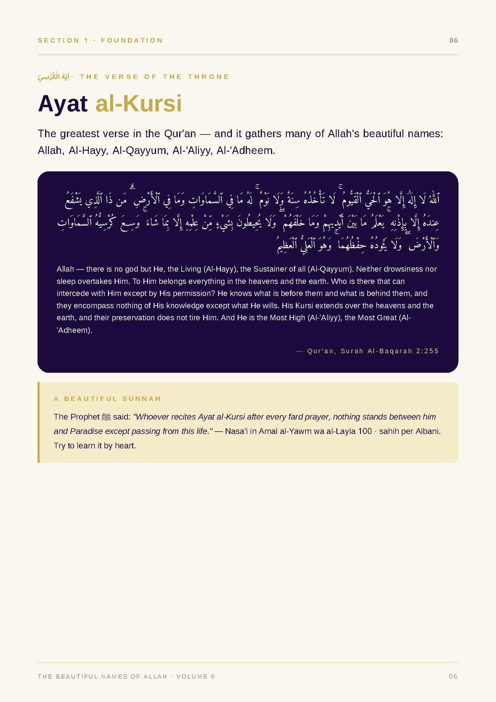 Islamic Activity Book for Kids Vol 6 — Beautiful Names of Allah