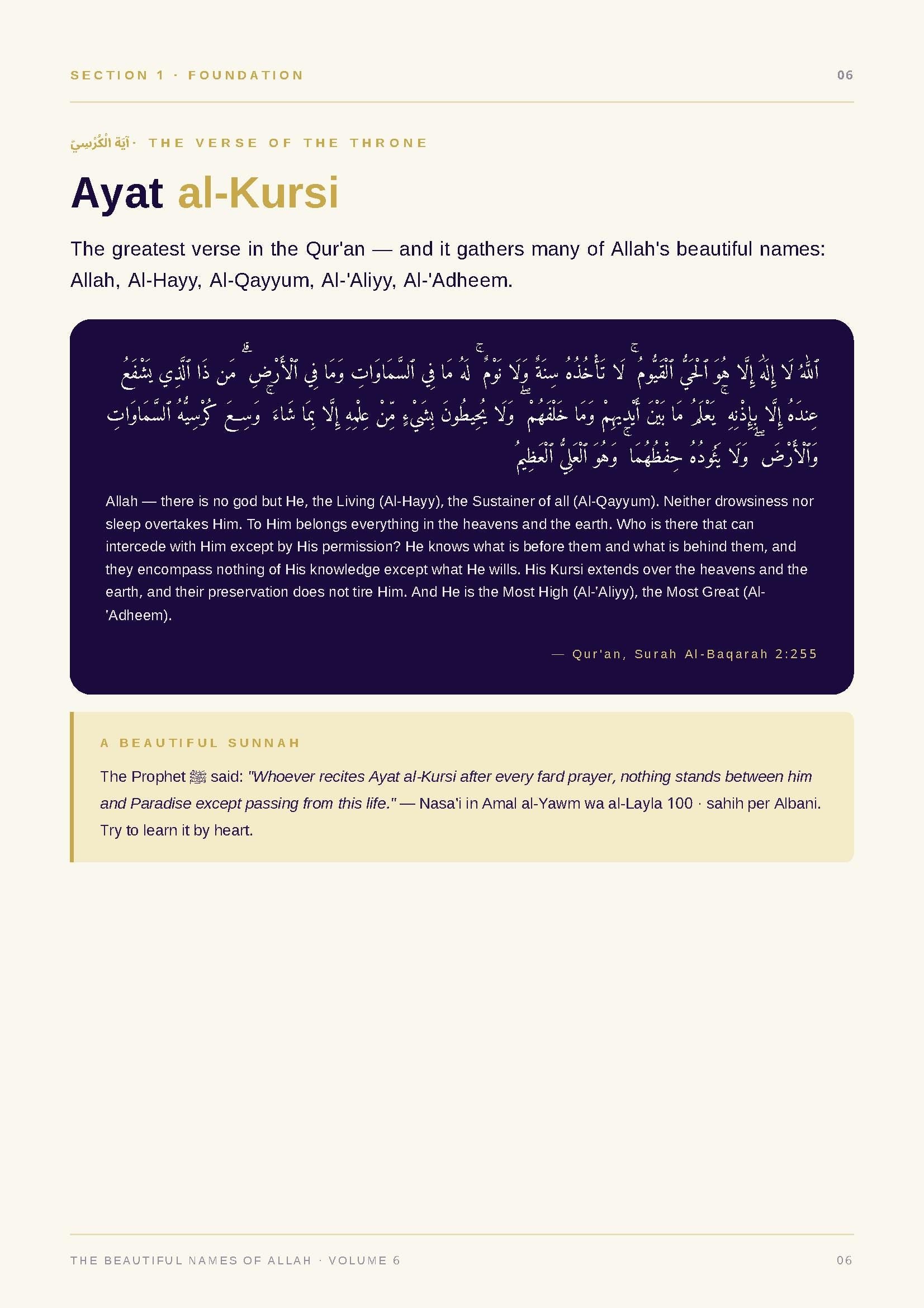 Islamic Activity Book for Kids Vol 6 — Beautiful Names of Allah