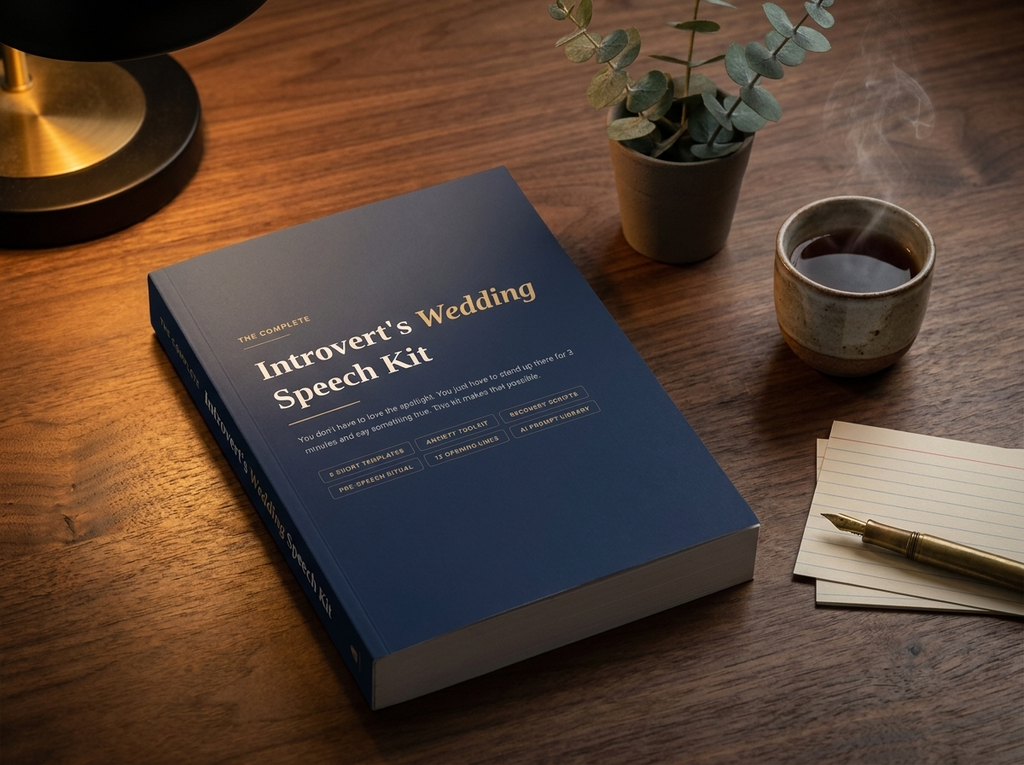 PDF · The Complete Introvert's Wedding Speech Kit — 6 Short Templates, Anxiety Toolkit & Recovery Scripts