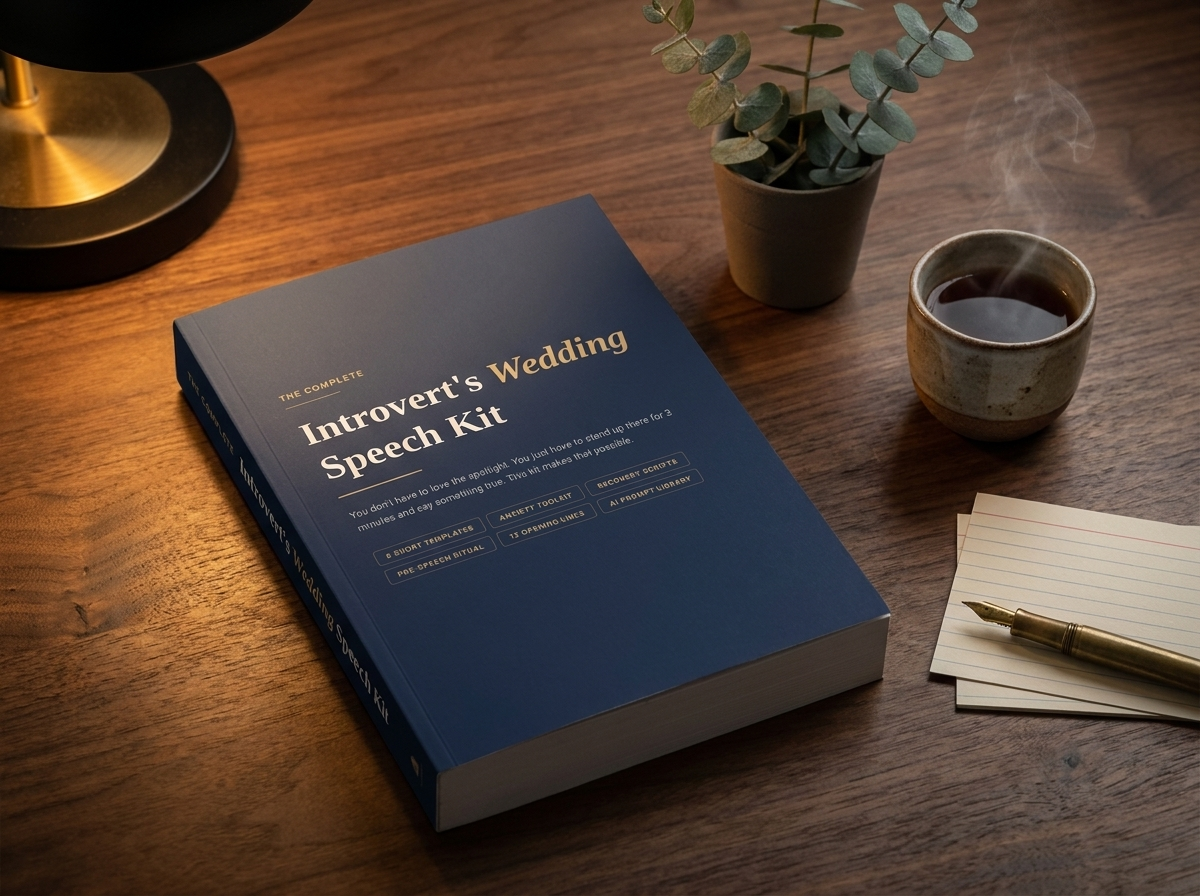 PDF · The Complete Introvert's Wedding Speech Kit — 6 Short Templates, Anxiety Toolkit & Recovery Scripts