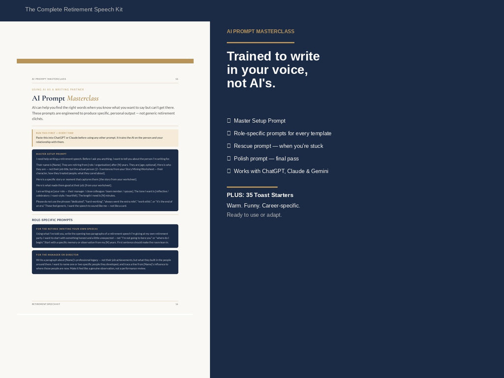 Retirement Speech Kit - listing-4-ai-prompts