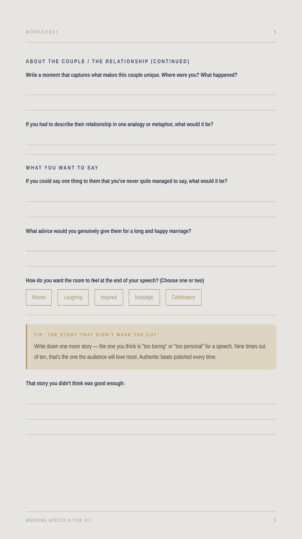 Wedding Speech — product preview