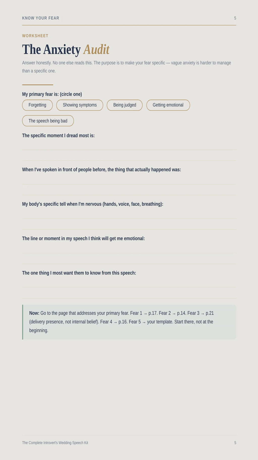Introvert's Wedding Speech — product preview