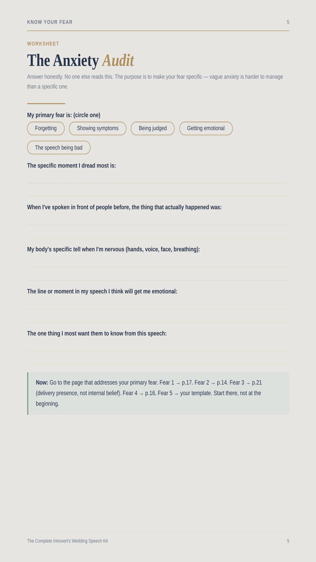 Introvert's Wedding Speech — product preview