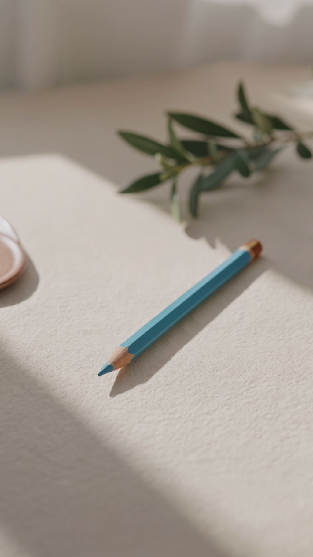 Premium minimal pencil & linen brand atmosphere