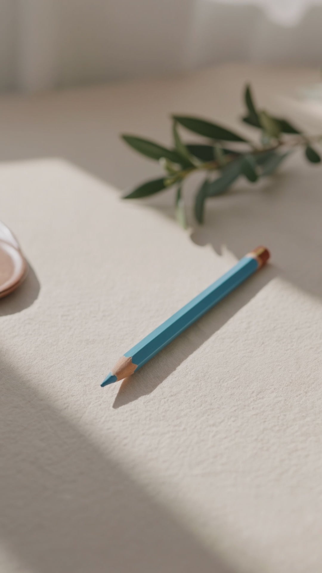 Premium minimal pencil & linen brand atmosphere
