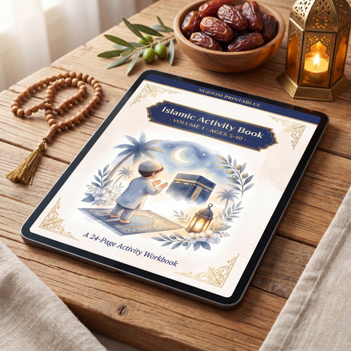 PDF · Islamic Activity Book for Kids Vol 1 | 36 Pages: Five Pillars, Phrase Trac