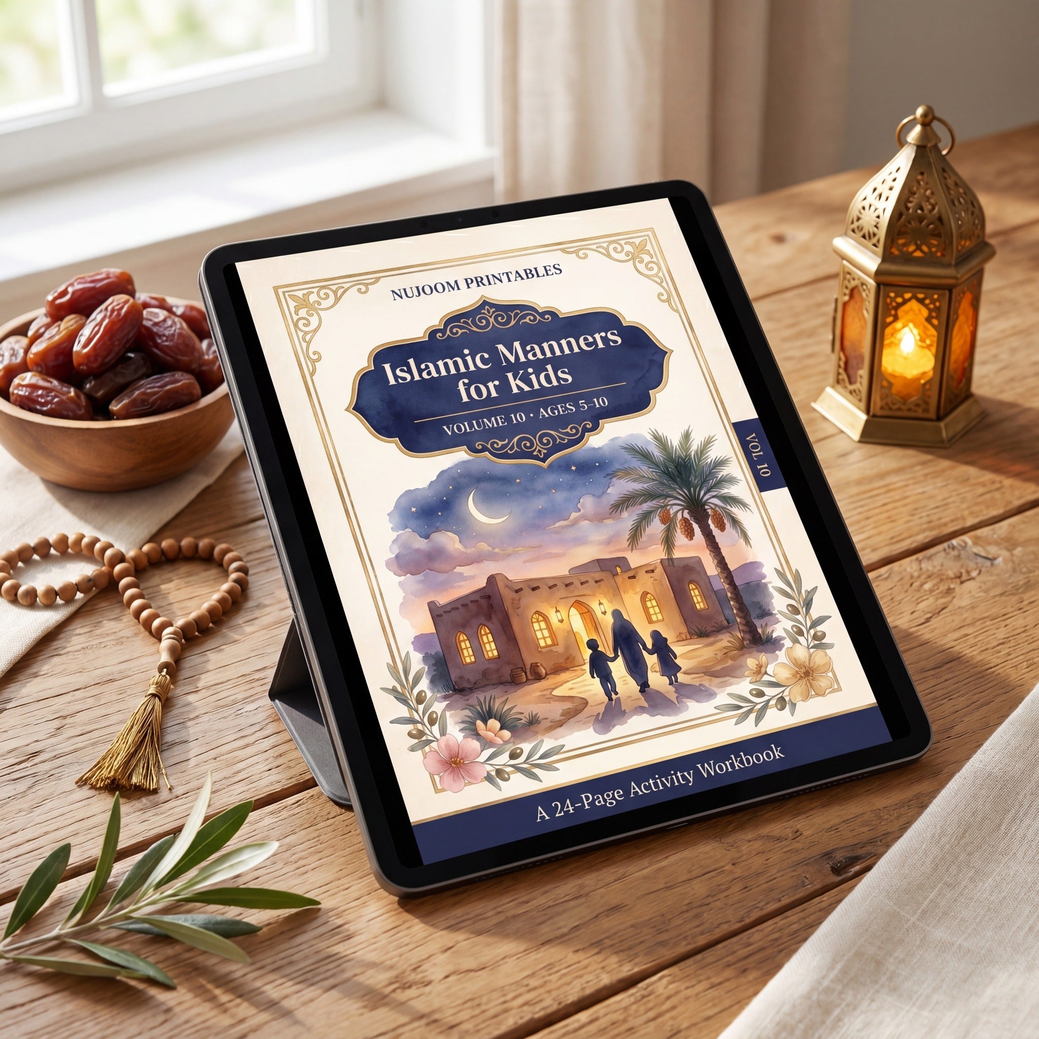 PDF · Islamic Activity Book for Kids Vol 10 | 37 Pages: Islamic Manners (Adab & 